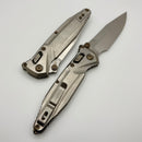 Marfione Select Microtech Socom Delta Ram-Lok w/ Titanium Handles & Flamed Accents & Spear Point Stonewash M390MK 159RL-10SMS5