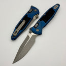 Marfione Select Microtech Socom Ram-Lok w/ Antique Blue Textured Inlaid Titanium Handles & Spear Point Apocalyptic M390MK 160RL-10APSMS1
