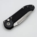 Microtech Knives LUDT Gen III Stonewash Partial Serrated Drop Point w/ Black Handle 1135-11 (Consignment)
