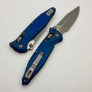 Marfione Select Microtech Socom Ram-Lok w/ Antique Blue Slab Side Titanium Handles & Spear Point Apocalyptic M390MK 160RLS-10APSMS1