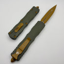 Microtech Dirac Delta D/E Cerakote Moss Green 227-1MG-C26
