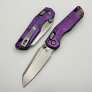 Microtech Marfione Select MSI RAM LOK Mini Slab Side Purple Haze Titanium Handles w/ Double Vapor Accents & Purple Accents & Stonewash M390MK 210M-10MS6