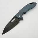 Mechforce Knives Sentry Rick Lala Collab PVD Black Scroll Pattern Titanium & PVD Black M390 (In House Modified)