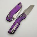 Microtech Marfione Select MSI RAM LOK Mini Fluted Purple Haze Titanium Handles w/ Double Vapor Accents & Purple Accents & Stonewash M390MK 210M-10FLMS6