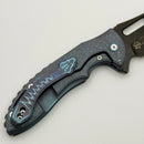 Mechforce Knives Sentry Rick Lala Collab PVD Black Scroll Pattern Titanium & PVD Black M390 (In House Modified)