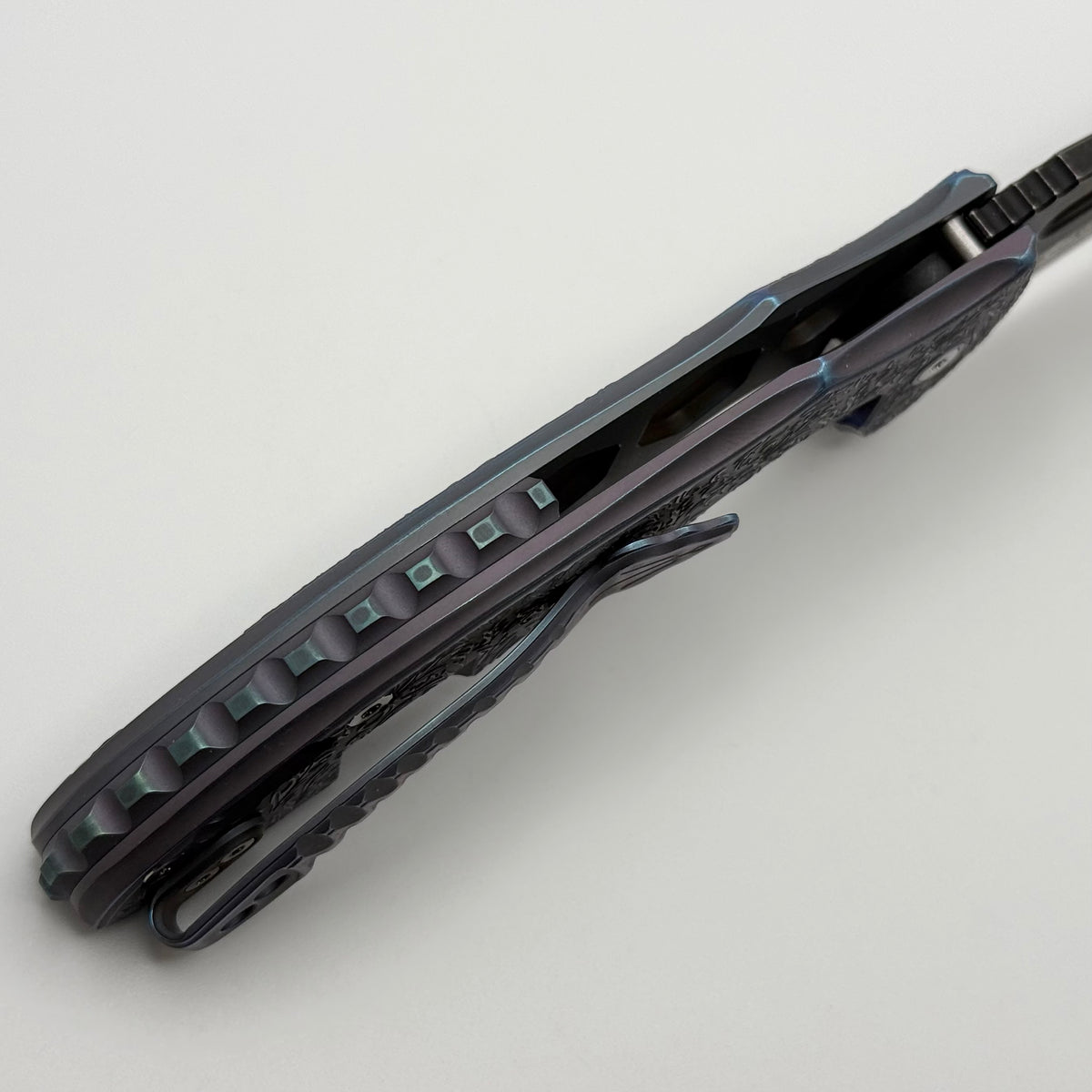 リジェハロ　ブロマイド　LR　高杉 Mechforce Knives Sentry Rick Lala Collab PVD Black Scroll Pattern Tita