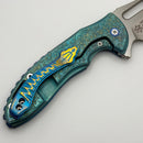 Mechforce Knives Sentry Rick Lala Collab PVD Black Scroll Pattern Titanium & M390 (In House Modified)