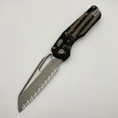 Microtech Knives MSI RAM LOK Black Polymer USA Flag & Full Serrated M390MK Apocalyptic 210T-12APPMFLAG