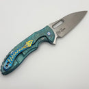 Mechforce Knives Sentry Rick Lala Collab PVD Black Scroll Pattern Titanium & M390 (In House Modified)