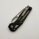 Microtech Knives MSI RAM LOK Black Polymer USA Flag & Full Serrated M390MK Apocalyptic 210T-12APPMFLAG
