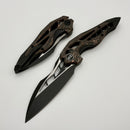We Knife Arrakis Gray Integral Titanium w/ Copper Foil Carbon Fiber and Black Stonewashed Vanax Blade 906CF-E