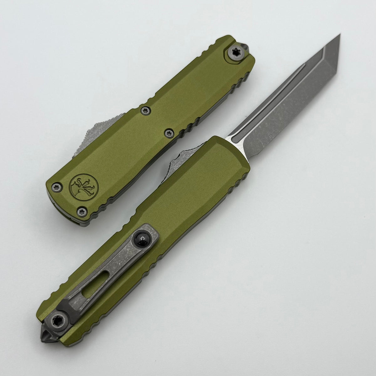 Microtech UTX-70 Gen IV w/ OD Green Handle & Apocalyptic T/E M390MK 11