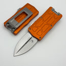 Microtech Exocet II w/ Orange Aluminum Handle & Stonewash D/E M390MK 1157-10OR
