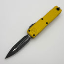 Microtech UTX-85 Gen IV w/ Yellow Handle & Apocalyptic D/E M390MK 12324-1YW