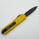 Microtech UTX-85 Gen IV w/ Yellow Handle & Apocalyptic D/E M390MK 12324-1YW