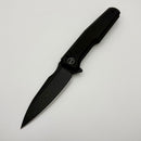 We Knife Dressytak Black Titanium handle w/ Black Stonewashed M390 Blade WE25059-1