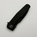 We Knife Dressytak Black Titanium handle w/ Black Stonewashed M390 Blade WE25059-1