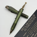 Marfione Custom Siphon Pen II Antique Green Titanium w/ Bronze Satin Ti Lever & Bronze Polished Ti Hardware