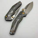 Civivi Wellmax Gray Aluminum Handle w/Clear Lexan Inlay and Satin 14C28N Blade C24008C-1