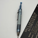 Marfione Custom Siphon Pen II Titanium Ice Blue w/ Blue Accents