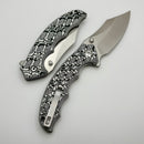 Civivi Pentad Black/White Vortex Micarta Handle w/ Satin Nitro-V Blade C24068-3