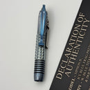 Marfione Custom Siphon Pen II Titanium Ice Blue w/ Blue Accents