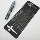 Marfione Custom Siphon Pen II Titanium Ice Blue w/ Blue Accents