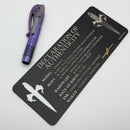 Marfione Custom Siphon Pen II Titanium Purple Haze Frag w/ Purple Accents