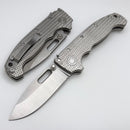 Demko Knives MG AD20 Exclusive Drop Point Two Tone MagnaCut & Textured Titanium ONE PER HOUSEHOLD