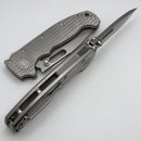 Demko Knives MG AD20 Exclusive Drop Point Two Tone MagnaCut & Textured Titanium ONE PER HOUSEHOLD