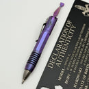 Marfione Custom Siphon Pen II Titanium Purple Haze w/ Purple Accents