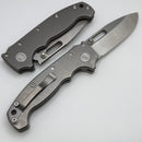 Demko Knives MG AD20 Exclusive Drop Point Two Tone MagnaCut & Smooth Titanium ONE PER HOUSEHOLD