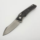 Hawk Designs Talon Black Camo Carbon Overlay Brightwashed Titanium Handles & Brightwashed M390