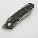Hawk Designs Talon Black Camo Carbon Overlay Brightwashed Titanium Handles & Brightwashed M390