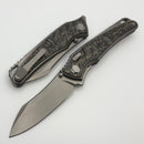 Hawk Designs Talon Snakeskin Gold Carbon Overlay Brightwashed Titanium Handles & Brightwashed M390