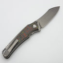 Hawk Designs Talon Bobafett Carbon Overlay Brightwashed Titanium Handles & Brightwashed M390