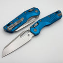 Microtech Knives MSI RAM LOK Blue Frag Aluminum & Stonewash M390MK 210-10FRBL
