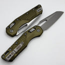 Microtech Knives MSI RAM LOK OD Green Frag Aluminum & Apocalyptic M390MK 210-10APFROD