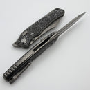 Hawk Designs Talon TechnoCarbo White Overlay Brightwashed Titanium Handles & Brightwashed M390