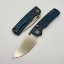 Vosteed Porcupine Ti Slim S90V Blade and Blue Titanium Handle A4806