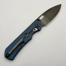 Kunwu & Metal Complex Excalibur Anodized Royal Blue Textured Titanium Handles w/ DLC Vanax K709T-3 (In-House Modified)