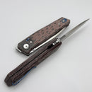 Reate Knives PL-6 Red/Black Micarta Handles & Belt Satin Nitro-V