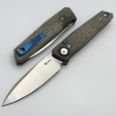 Reate Knives PL-6 Green/Black Micarta Handles & Belt Satin Nitro-V