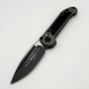 Microtech Knives LUDT Gen III Black Drop Point w/ Natural Clear Handle 1135-1NC (Consignment)