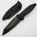Microtech Socom Elite Warcom Shadow w/ Black Handles & Carbon Fiber Inlays & DLC 259-1DLCTCFISH