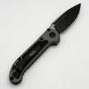 Microtech Knives LUDT Gen III Black Drop Point w/ Natural Clear Handle 1135-1NC (Consignment)