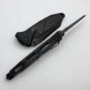 Microtech Socom Elite Warcom Shadow w/ Black Handles & Carbon Fiber Inlays & DLC 259-1DLCTCFISH