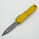 Microtech UTX-85 Gen IV w/ Yellow Handle & Apocalyptic D/E M390MK 12324-10APYW