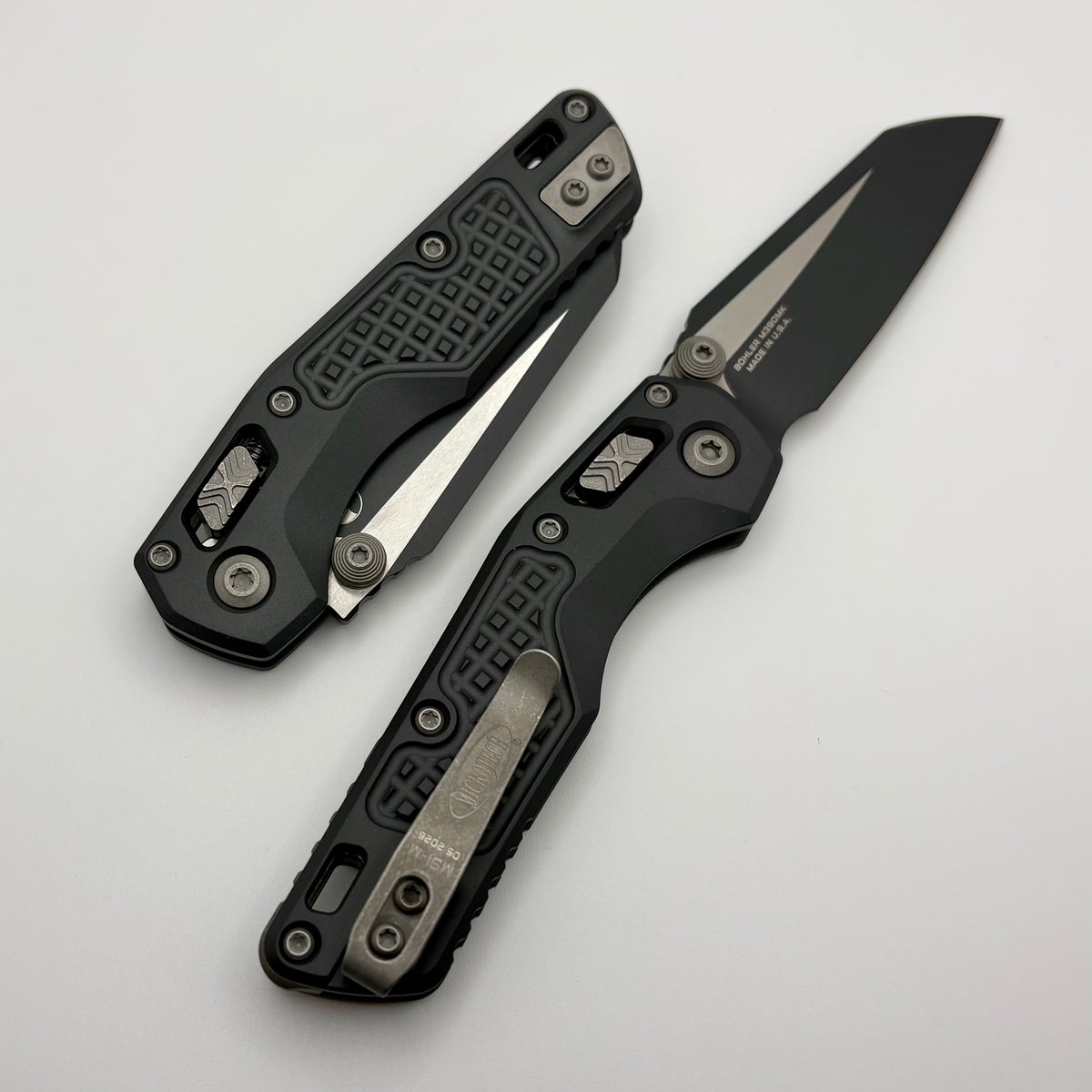 Microtech MSI RAM LOK Mini Frag Cerakote Sniper Gray Aluminum Handles