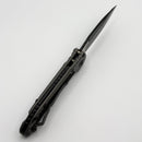 Microtech Knives LUDT Gen III Black Drop Point w/ Natural Clear Handle 1135-1NC (Consignment)